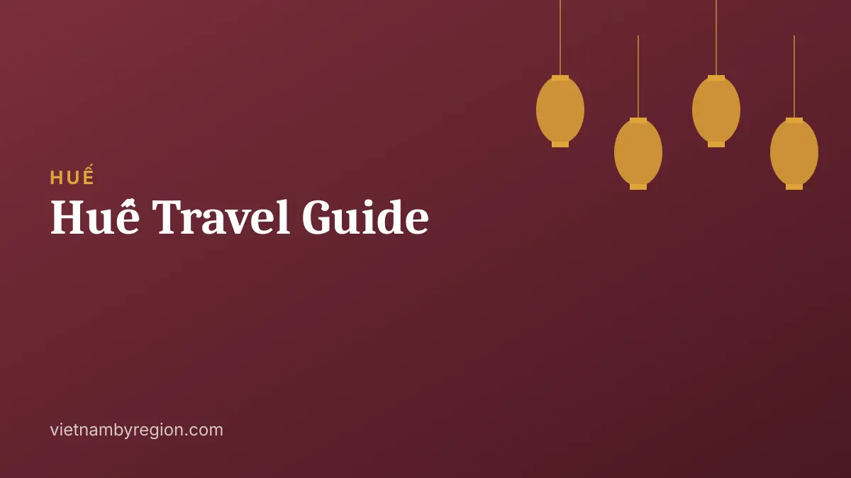 Illustrated cover for Huế Travel Guide (Huế), central Vietnam
